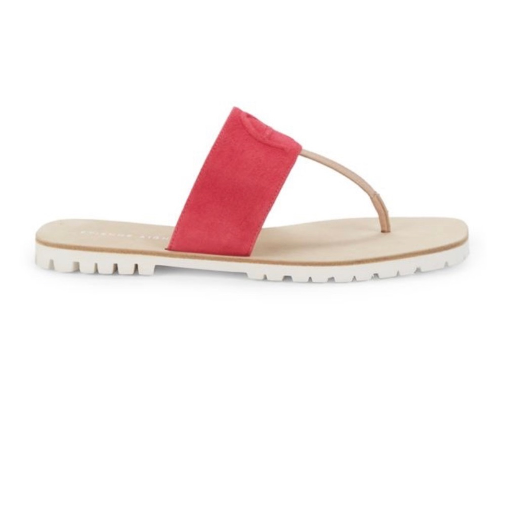 Etienne Aigner Palma Leather Thong-Toe Sandals